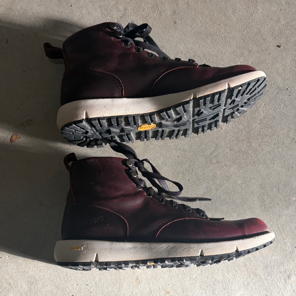 Danner Women’s Burgundy Leather Lace-Up Boots - Picture 3 of 5